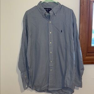 Polo by Ralph Lauren Men's Blue Checkered Shirt